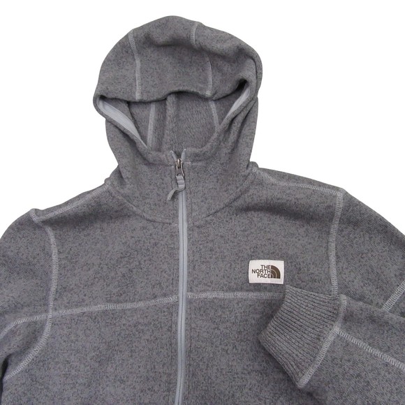 The North Face Mens Fleece Jacket S Gray Gordon Lyons 1/2 Zip Pullover - Picture 1 of 10